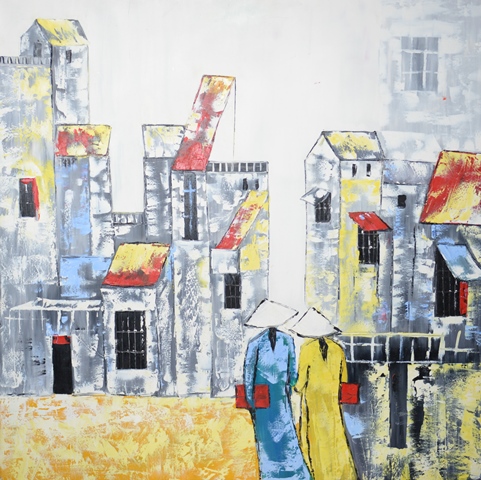 Tranh Sơn Dầu Phố